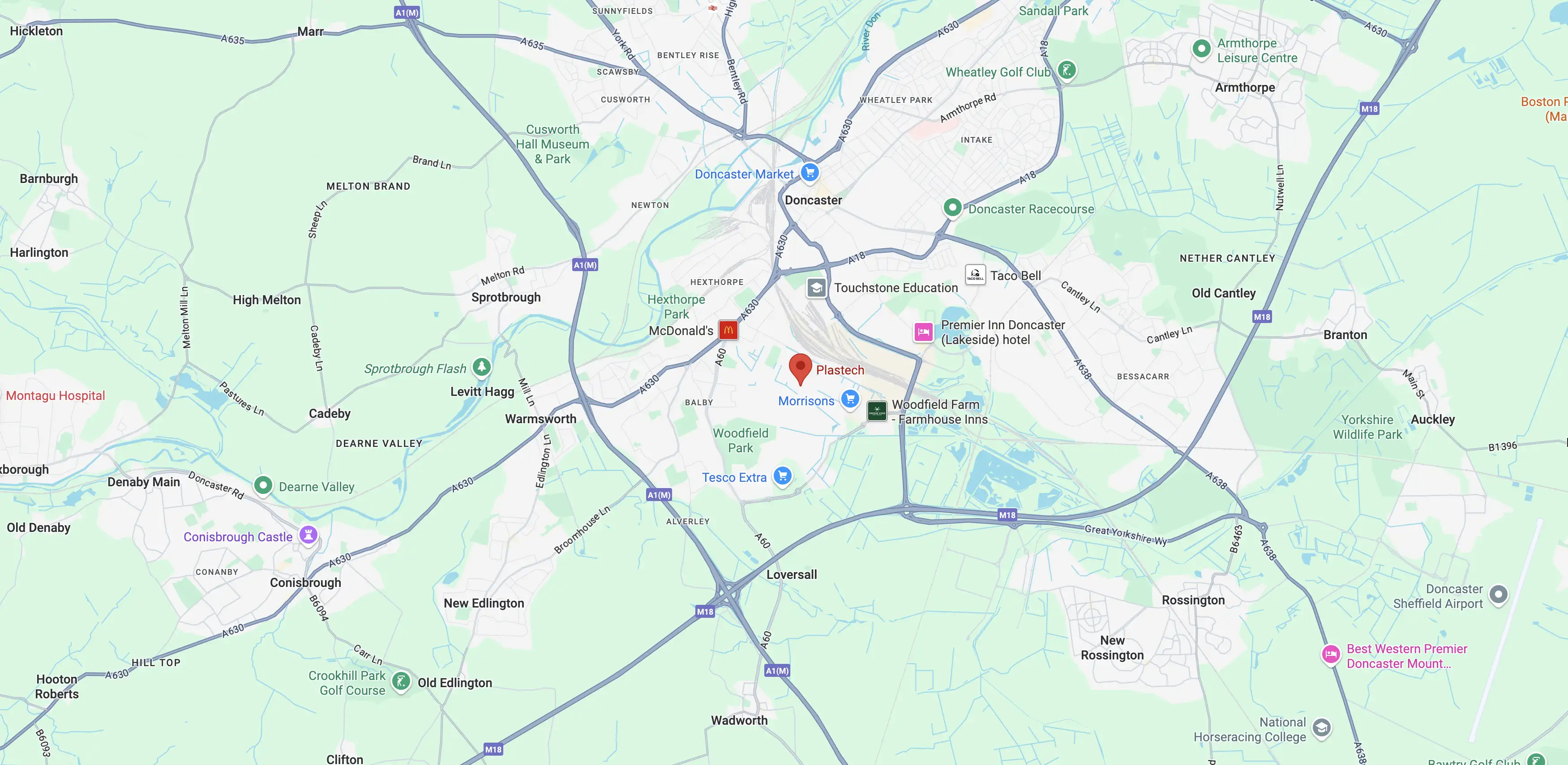 Doncaster Map
