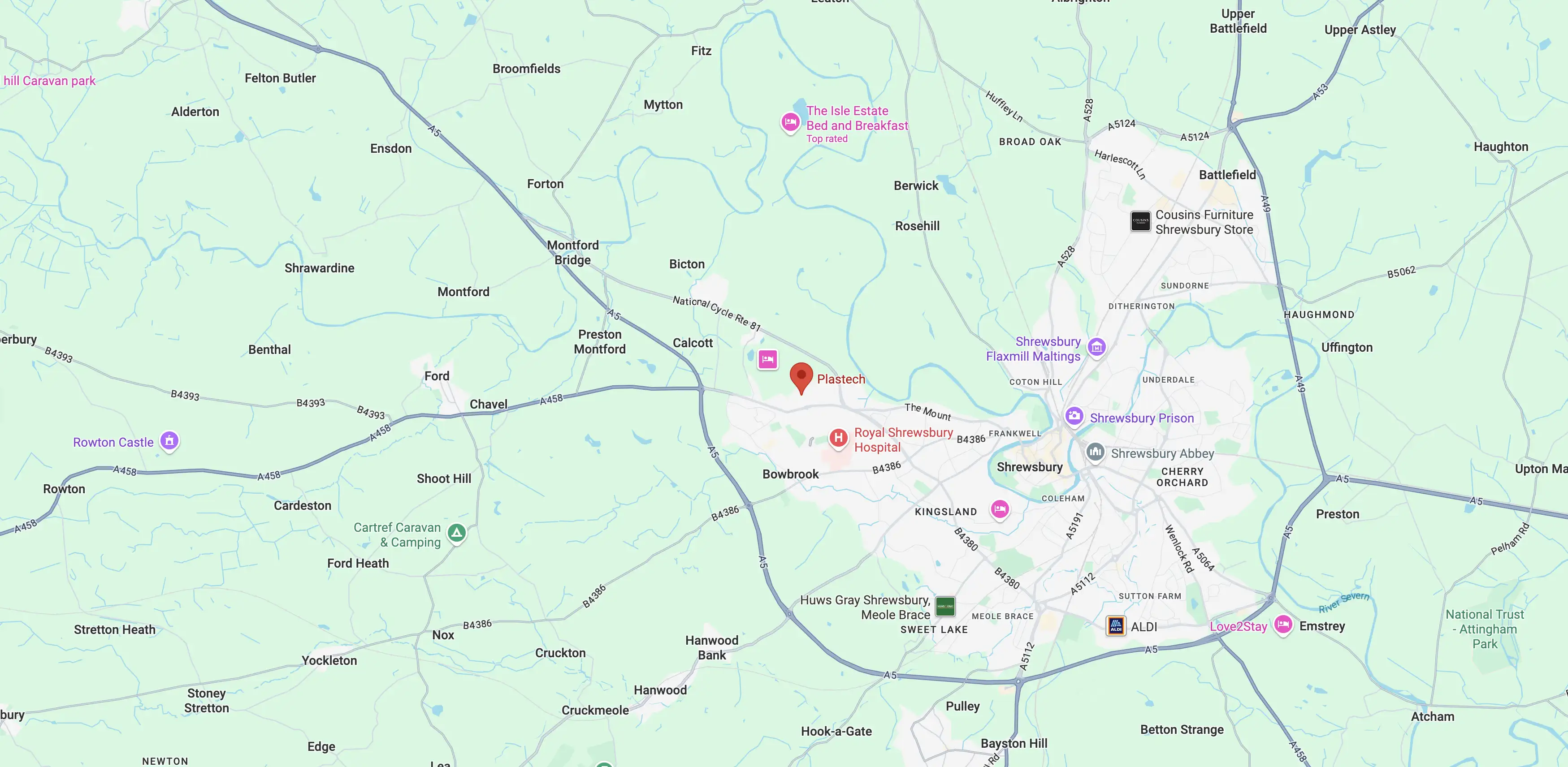 Shrewsbury Map