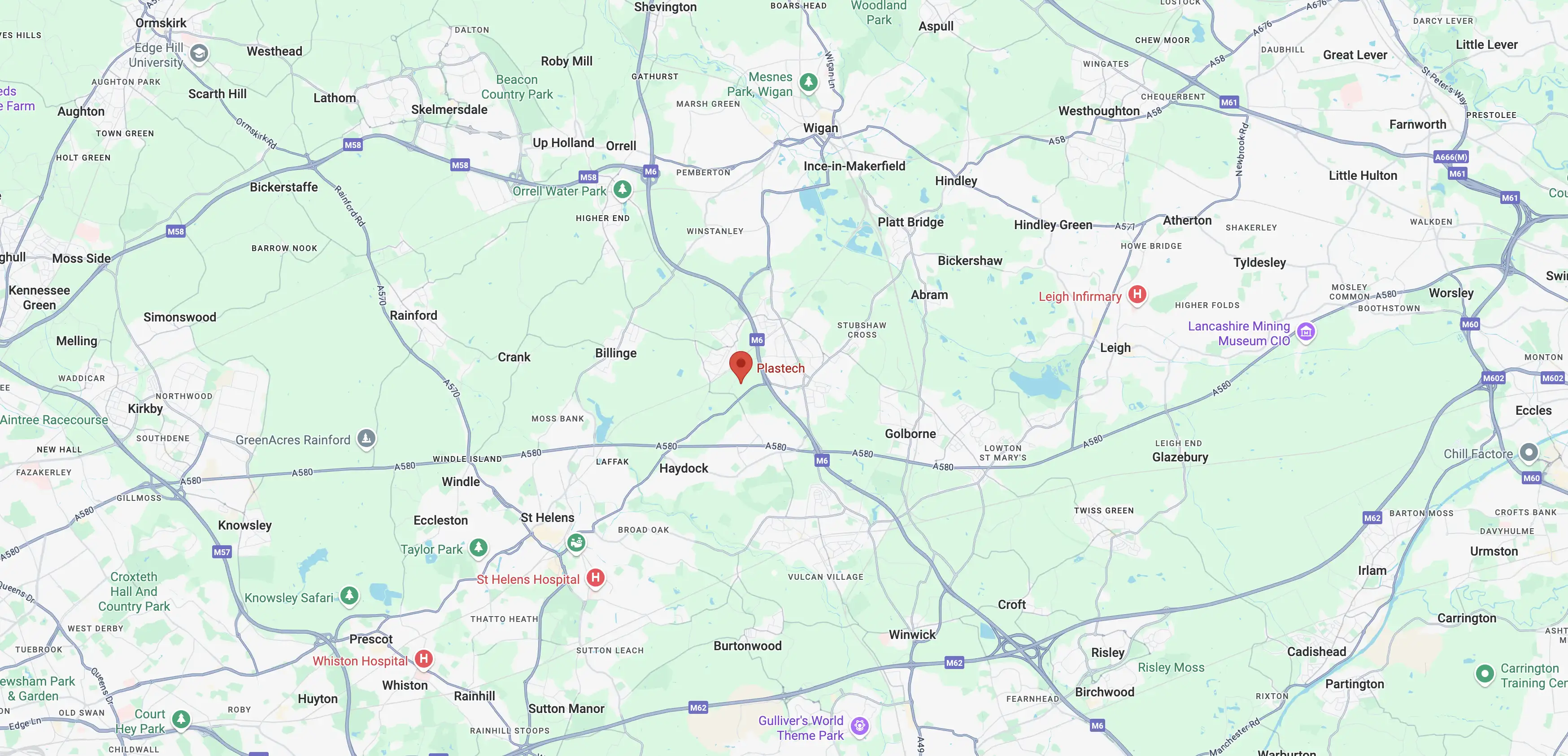 Wigan Map